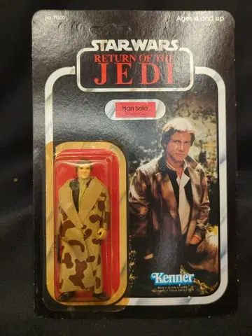 KENNER (올드) (77백) ACTION FIGURES HAN SOLO / IN TRENCH COAT (BACK A) 3.5인치