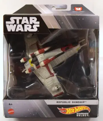 MATTEL STARSHIPS SELECT HOTWHEELS REPUBLIC GUNSHIP 12