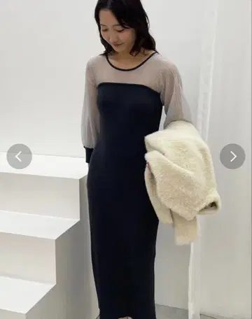 라그나문 도킹 베어 니트 원피스