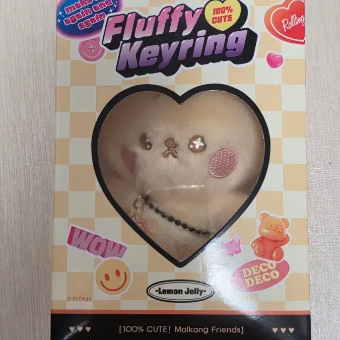 데코데코팬시 인형키링 레몬