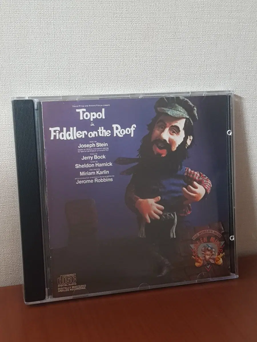 뮤지컬음악cd 지붕위의바이올린 Topol - Fiddler On The Roof 서울음반수입씨디
