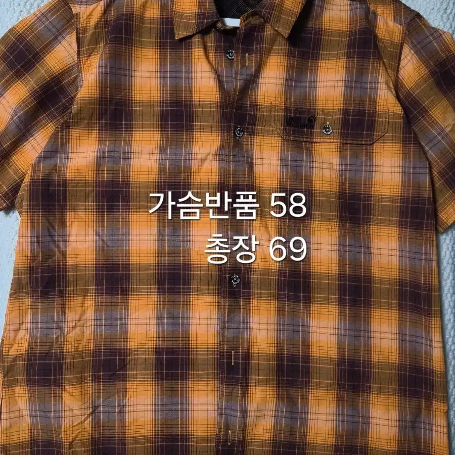 95) 잭울프스킨 체크 반팔 셔츠
