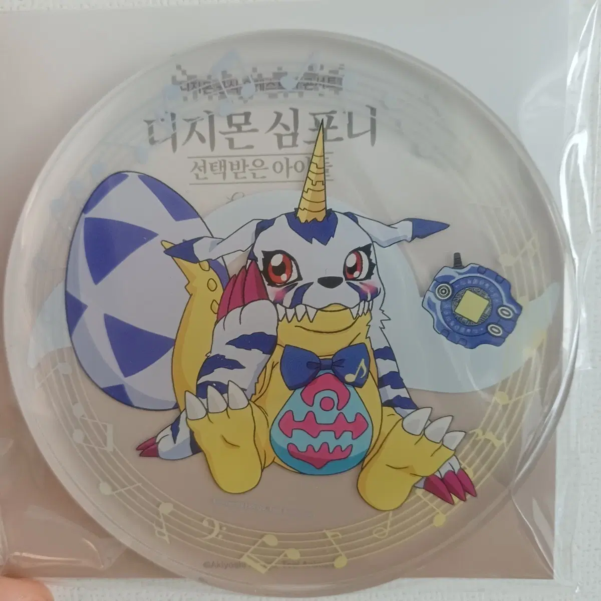 디지몬 심포니 파피몬 아크릴 코스터 미개봉