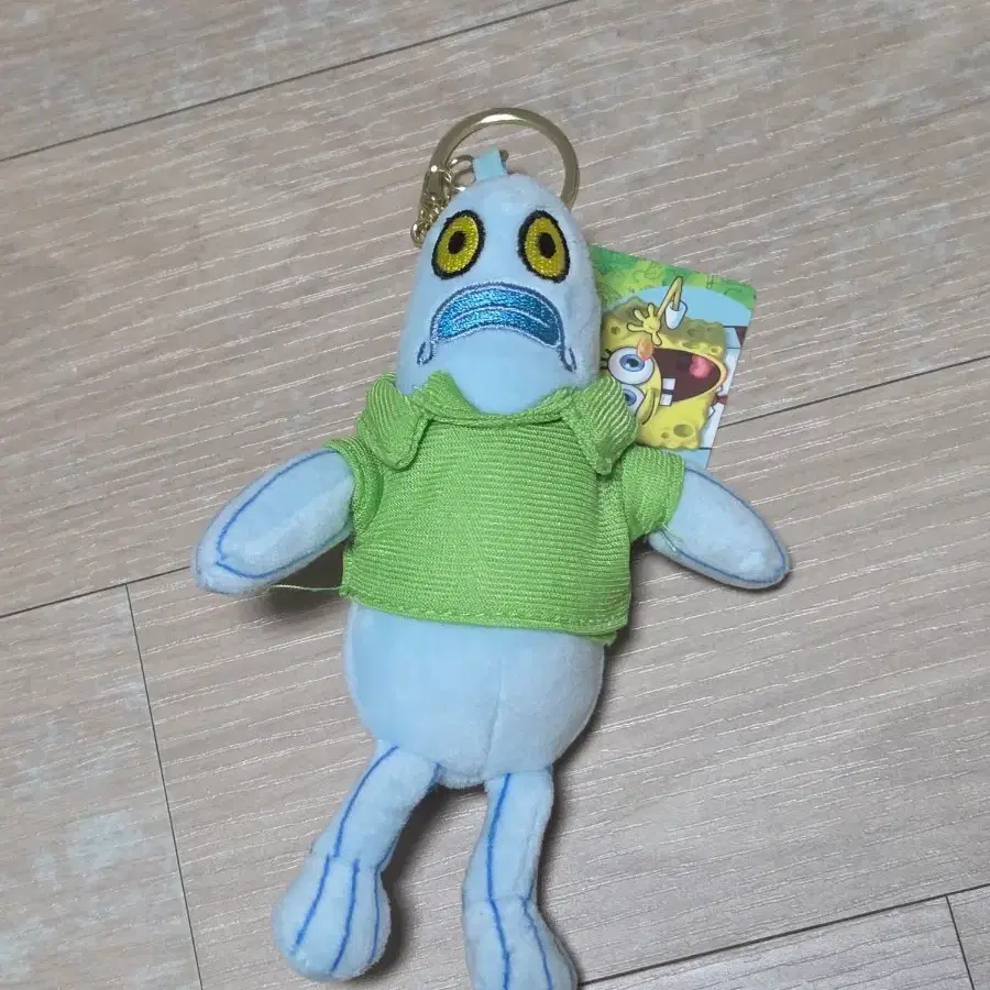 네모네모 스펀지밥 물고기 키링