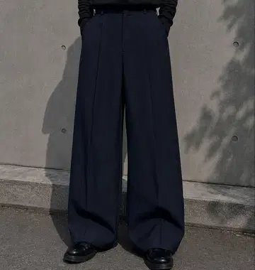 [ 90s ] [ vintage ] Navy Wide Slacks archive