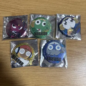 개구리 중사 케로로 홀로그램 캔뱃지 전원 세트