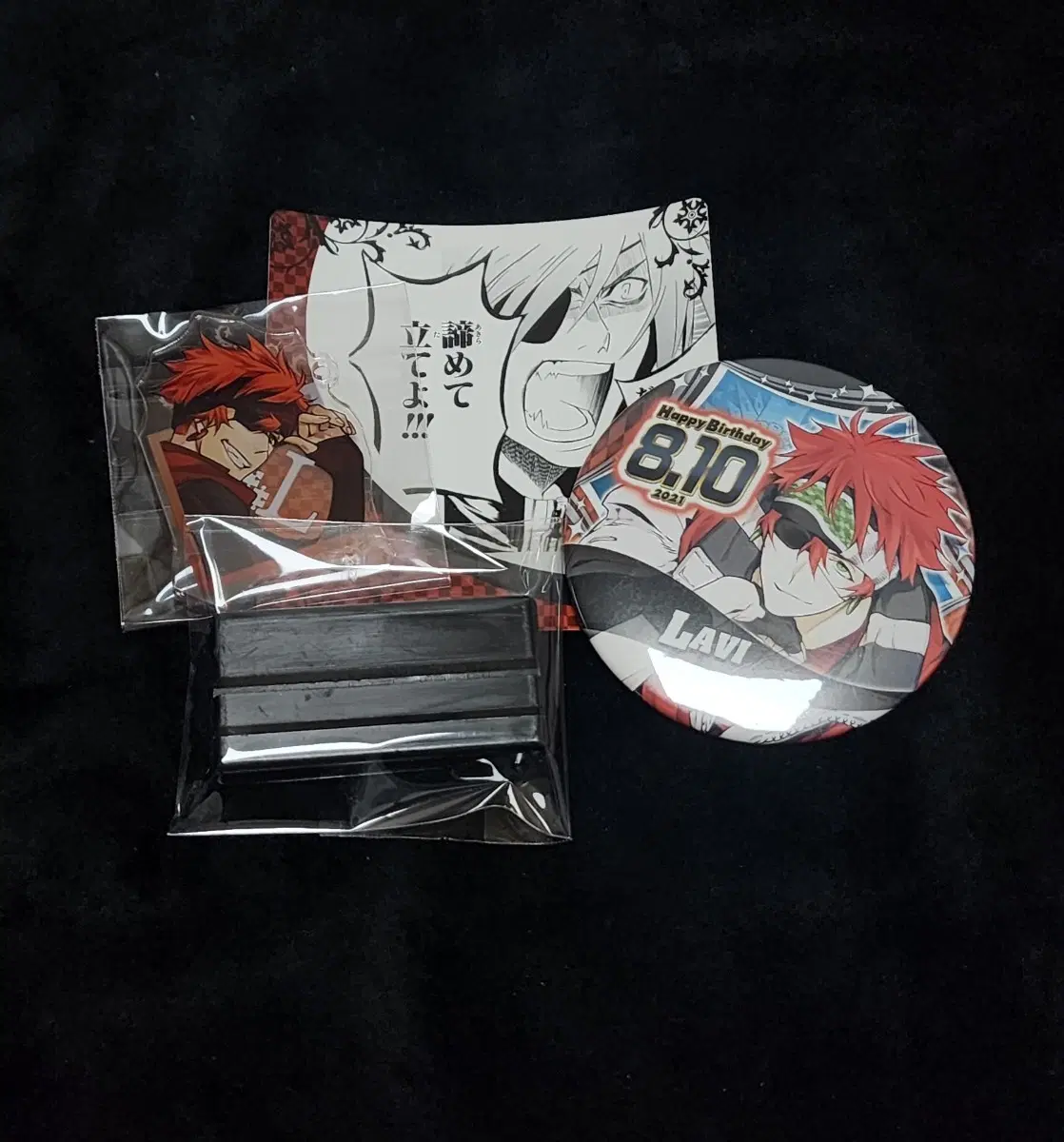 (일괄) 디그레이맨 굿즈 판매. D.gray-man 라비 원화전 아크릴스탠드.생일뱃지.