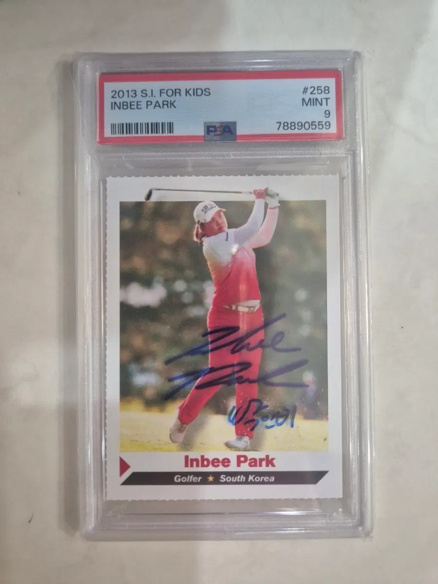 [PSA 9] 박인비 LPGA 최초 루키 카드 (친필사인)