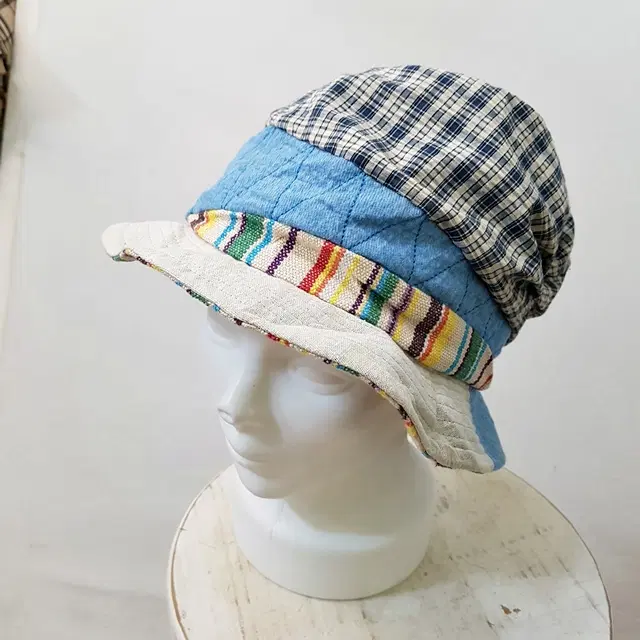 Grace Hat 린넨 패치워크 모자