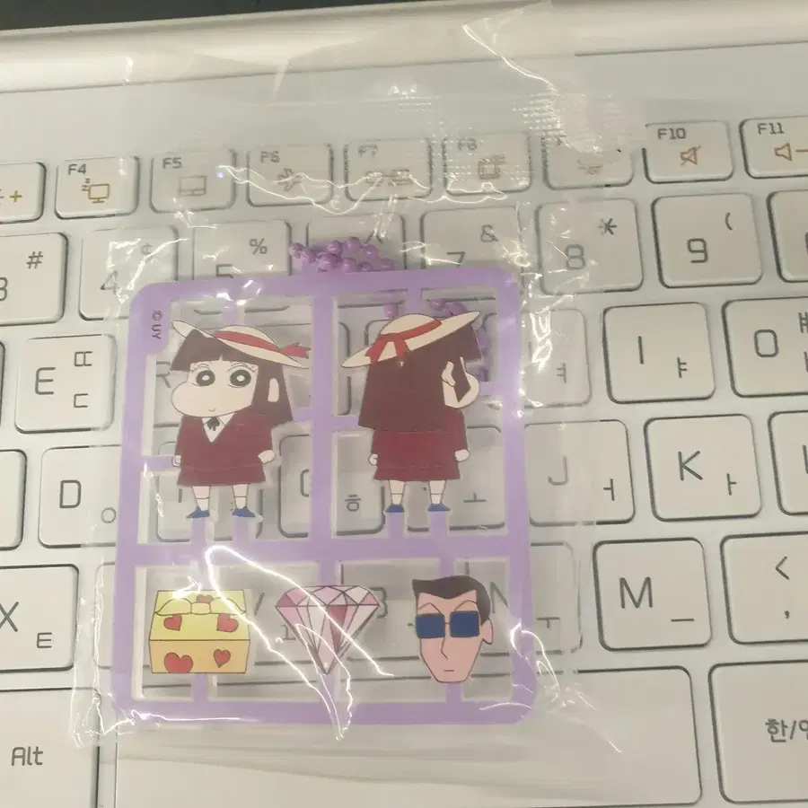짱구는 못말려 프라모델 키링 수지.새상품