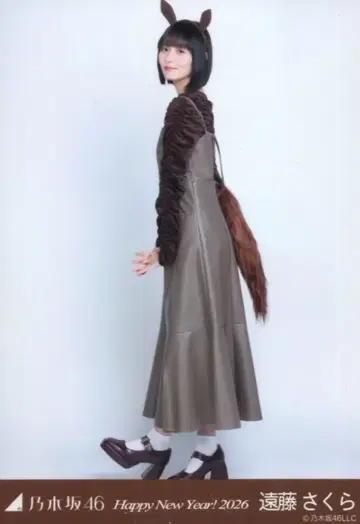노기자카46 WebShop 한정판 엔도 사쿠라 Happy New Year! 2026 간지 말 히키