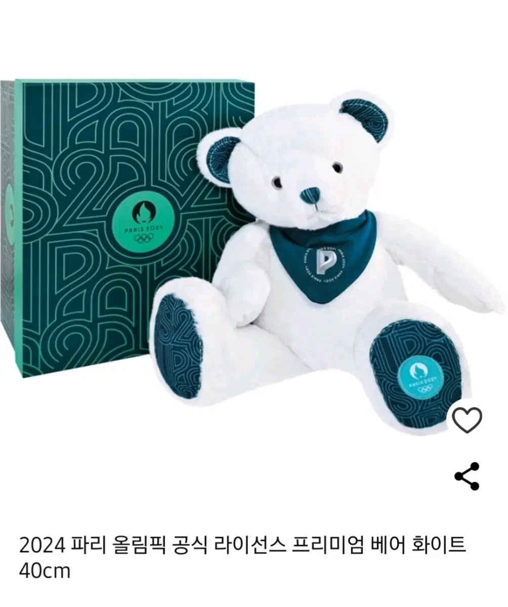 2024 파리올림픽 화이트 베어 인형