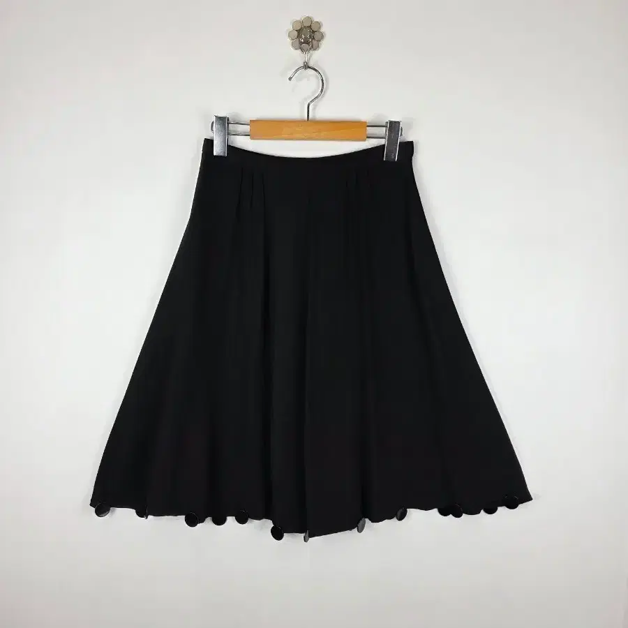 Sonia Rykiel 아카이브 핀턱 플레어 코인 스커트