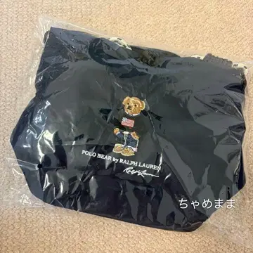 레인백 폴로베어 랄프 로렌 숄더 자수 네이비