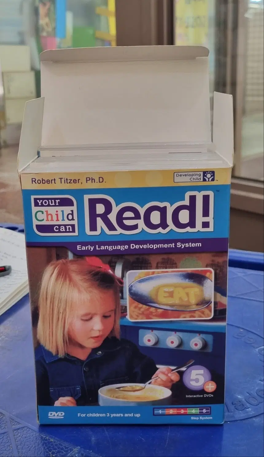 YCCR - Your Child Can Read Infant Learning Company DVD 5장 세트 영어책 중고책