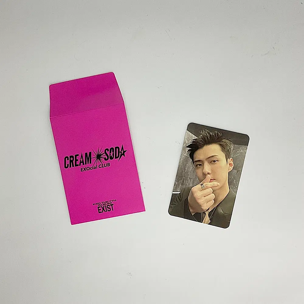 엑소 세훈 이그지스트 엑소셜클럽 크림소다 포토카드 포카 A_1 EXO SEHUN EXIST EXOcial Club CREAM SODA PHOTOCARD A_1