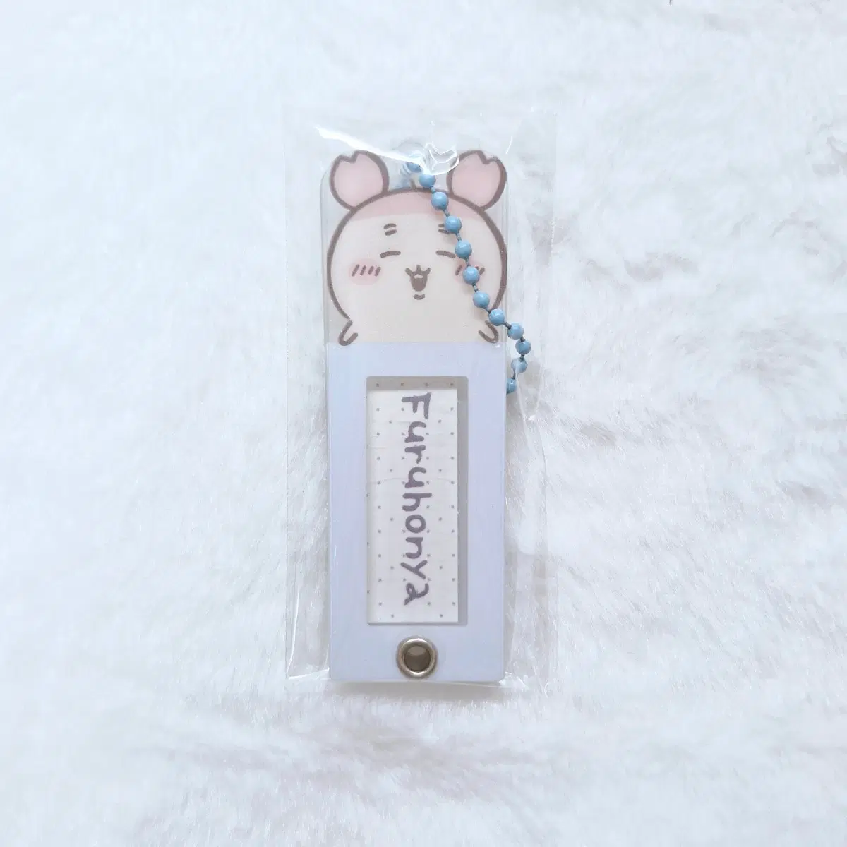치이카와 먼작귀 카니 헌책방 아크릴 네임택 키링