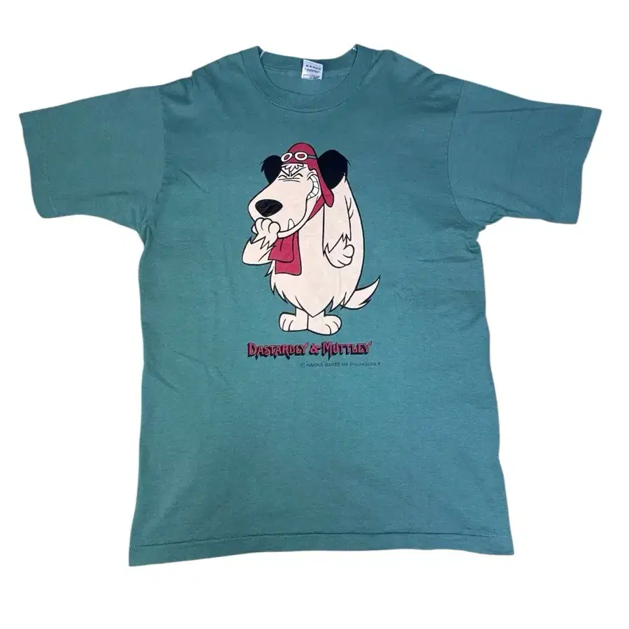 빈티지 90s 해나바베라프로덕션 HANNA BARBERA 웨키레이스 머틀리 티셔츠 M