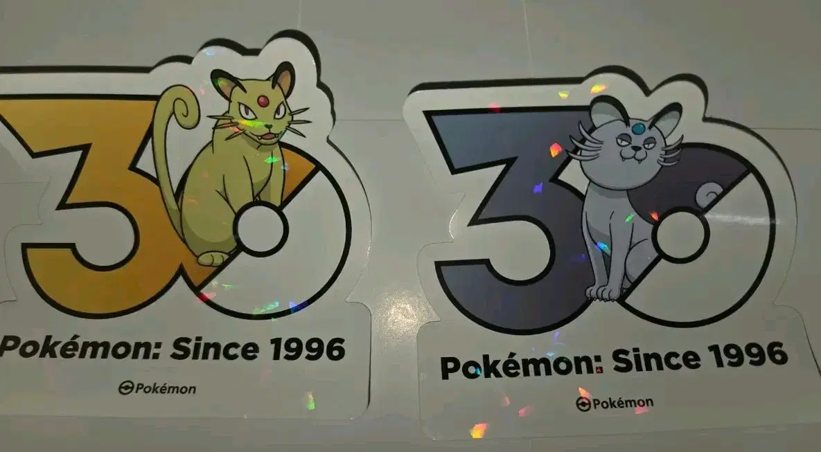 포켓몬스터 30주년 대형 로고 스티커 컬렉션 페르시온&알로라 페르시온