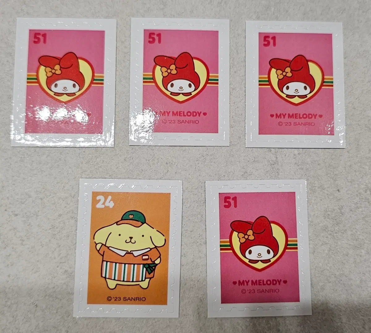 마이멜로디, 폼폼푸린 우표씰