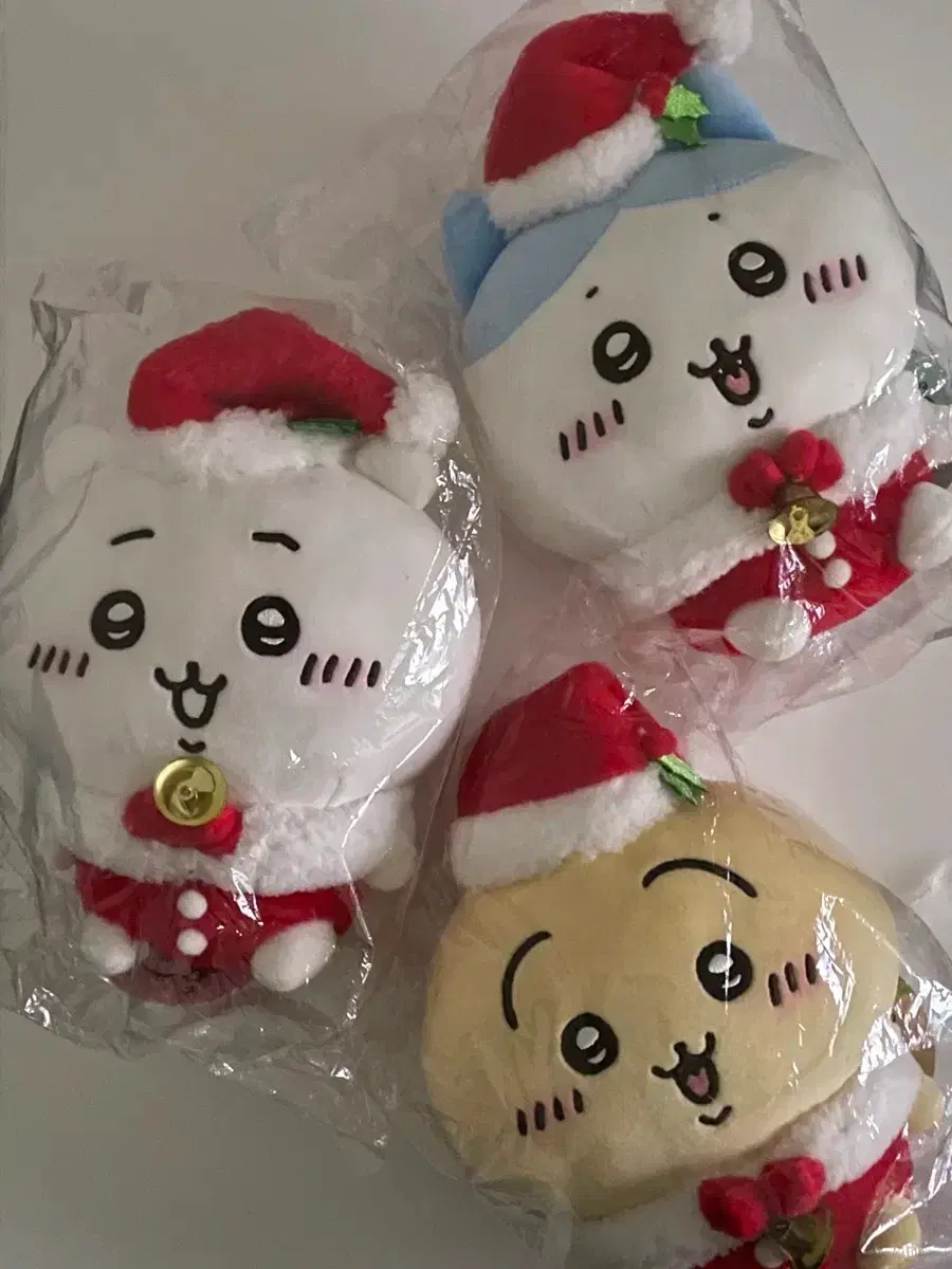 치이카와 하치와레 우사기 크리스마스 산타 마스코트 누이구루미 인형