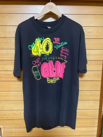 빈티지 40번째 생일 티셔츠 XL