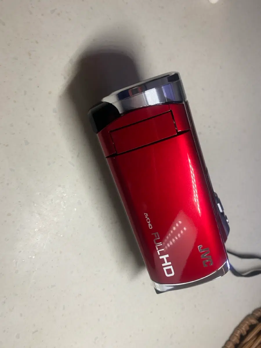 JVC 레트로 신품급 풀HD 캠코더 GZ-HM155-R (레드)