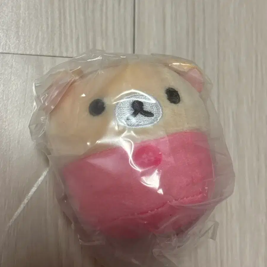 코리락쿠마 도트 물방울 마스코트 키링