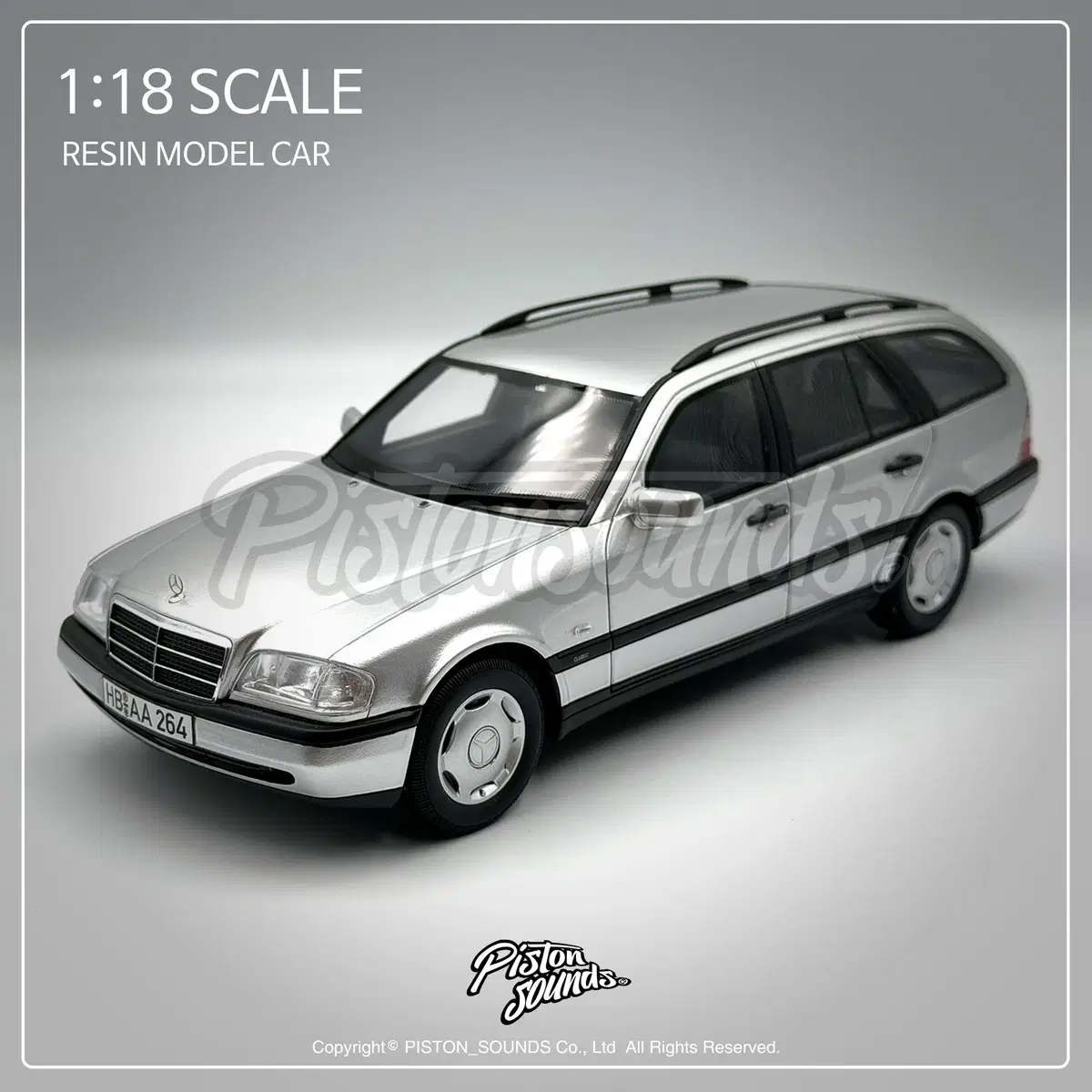 BOS 1:18스케일 메르세데스 벤츠 C220 S202 C클래스 T모델 각벤츠 왜건 레진