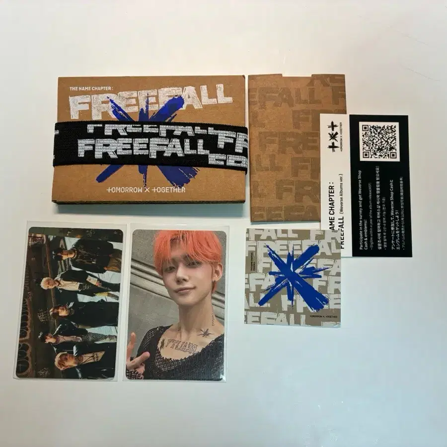 투모로우바이투게더 FREEFALL 앨범 포토카드 2장