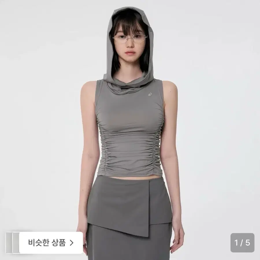 플레어업 후디 하이넥 슬리브리스 블랙