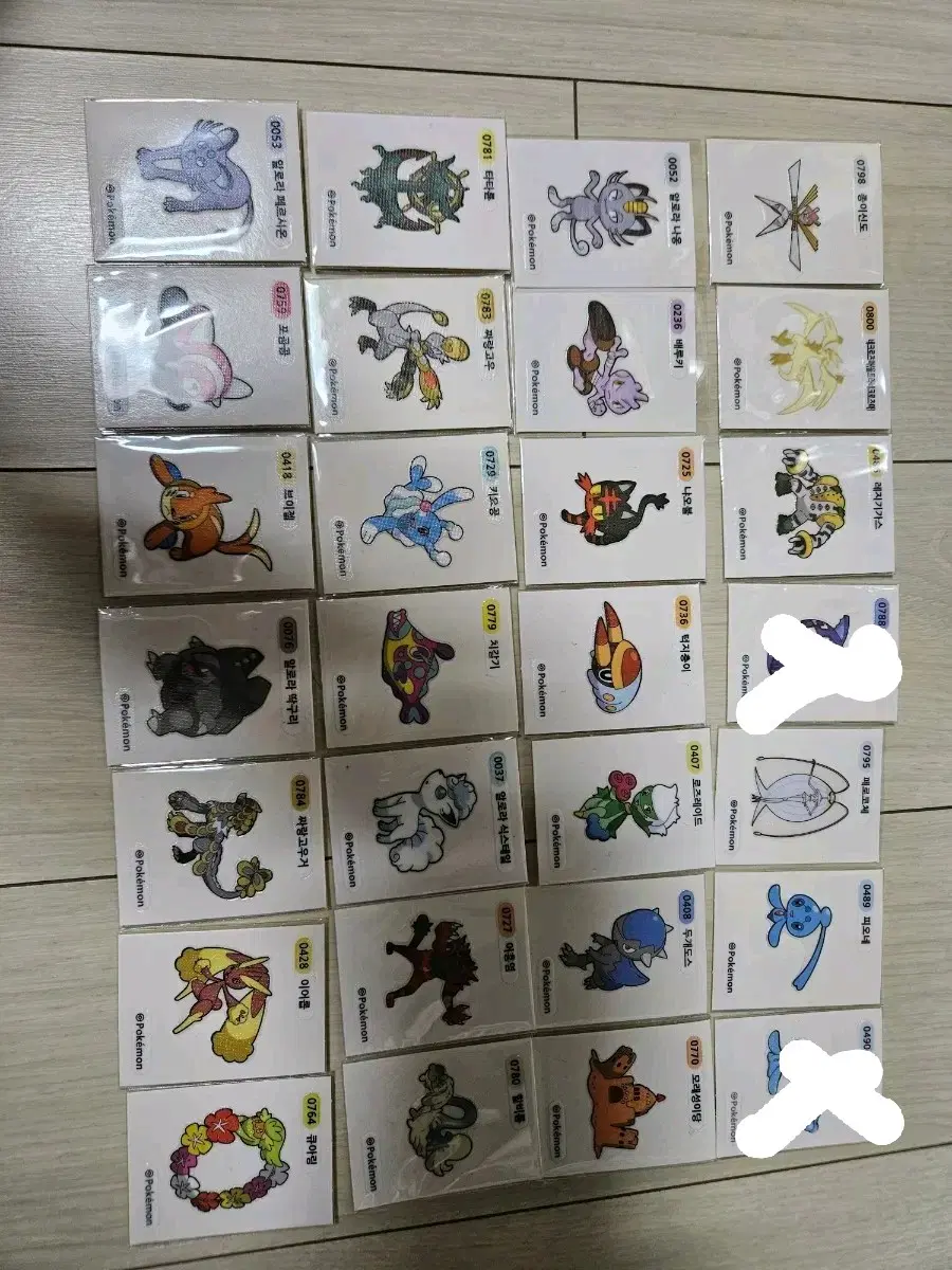포켓몬 띠부씰 시즌4 판매 및 교환