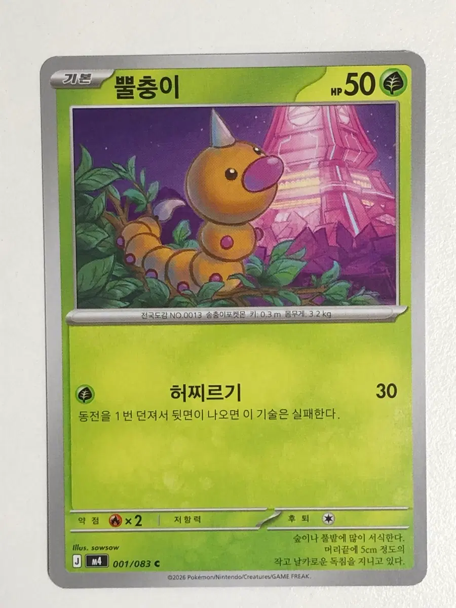 포켓몬카드 뿔충이