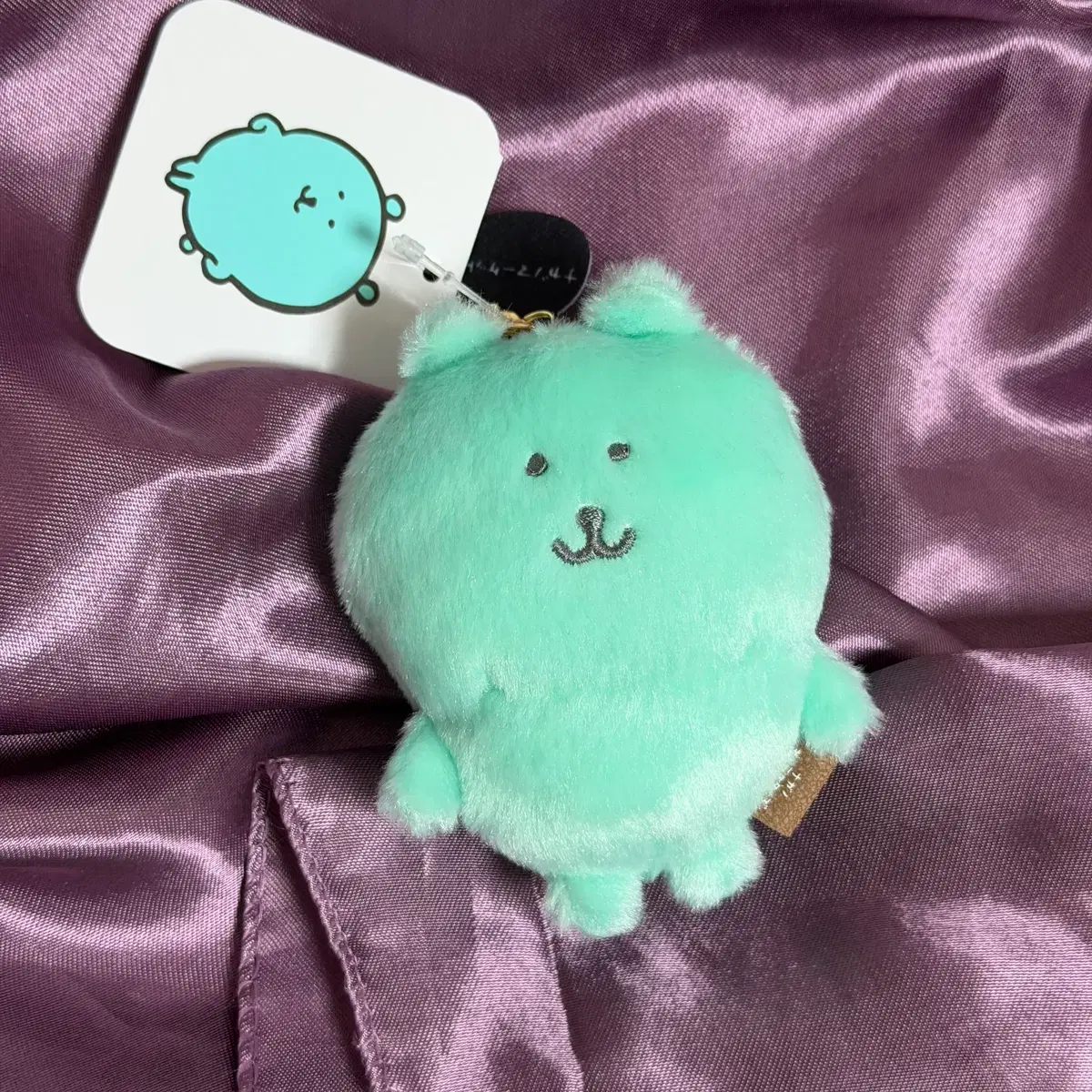 컬러한 나가놈의 쿠마 민트 농담곰 마스코트 인형 키링 나가노마켓