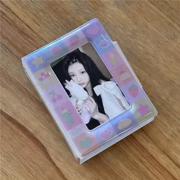 파스텔 픽셀 미니 포카 바인더 1단 똑딱이 콜렉트북