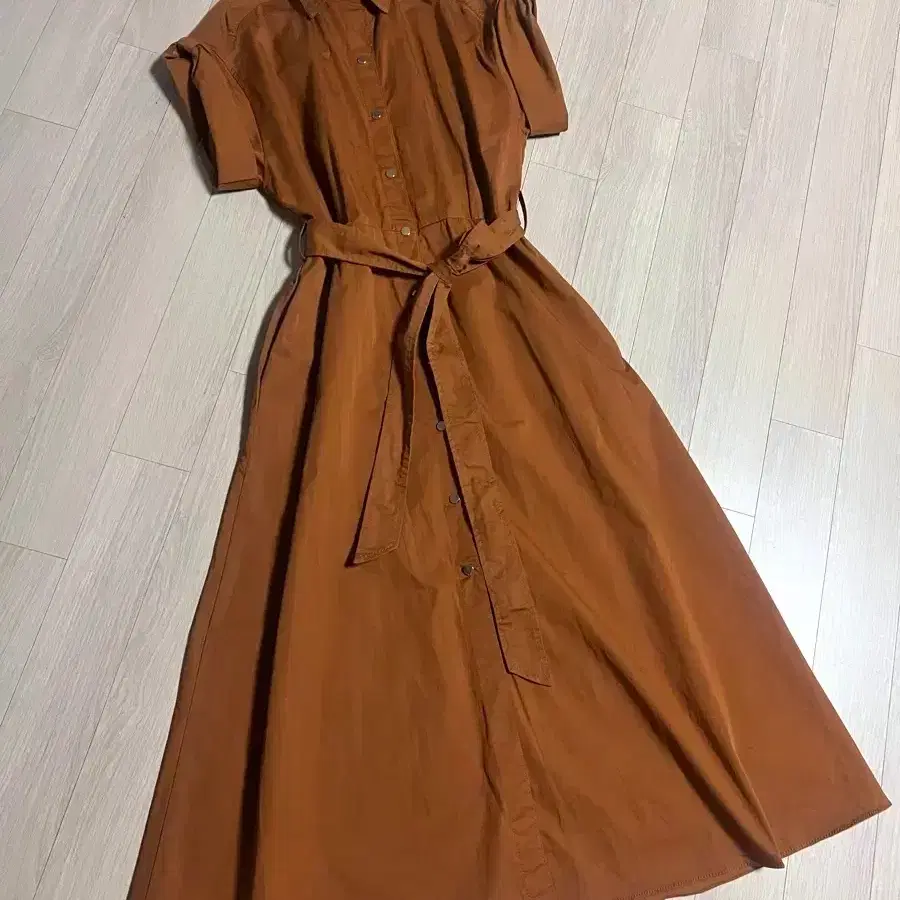 자라 ZARA 롤업 소매 반팔 벨트 셔츠 원피스 로브 자켓 롱 가디건