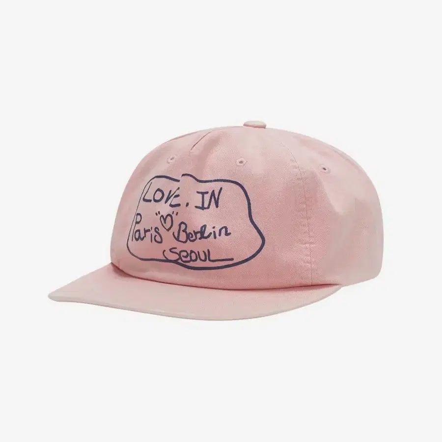 더뮤지엄비지터 모자 LOVE IN WASHED BALL CAP (PINK)