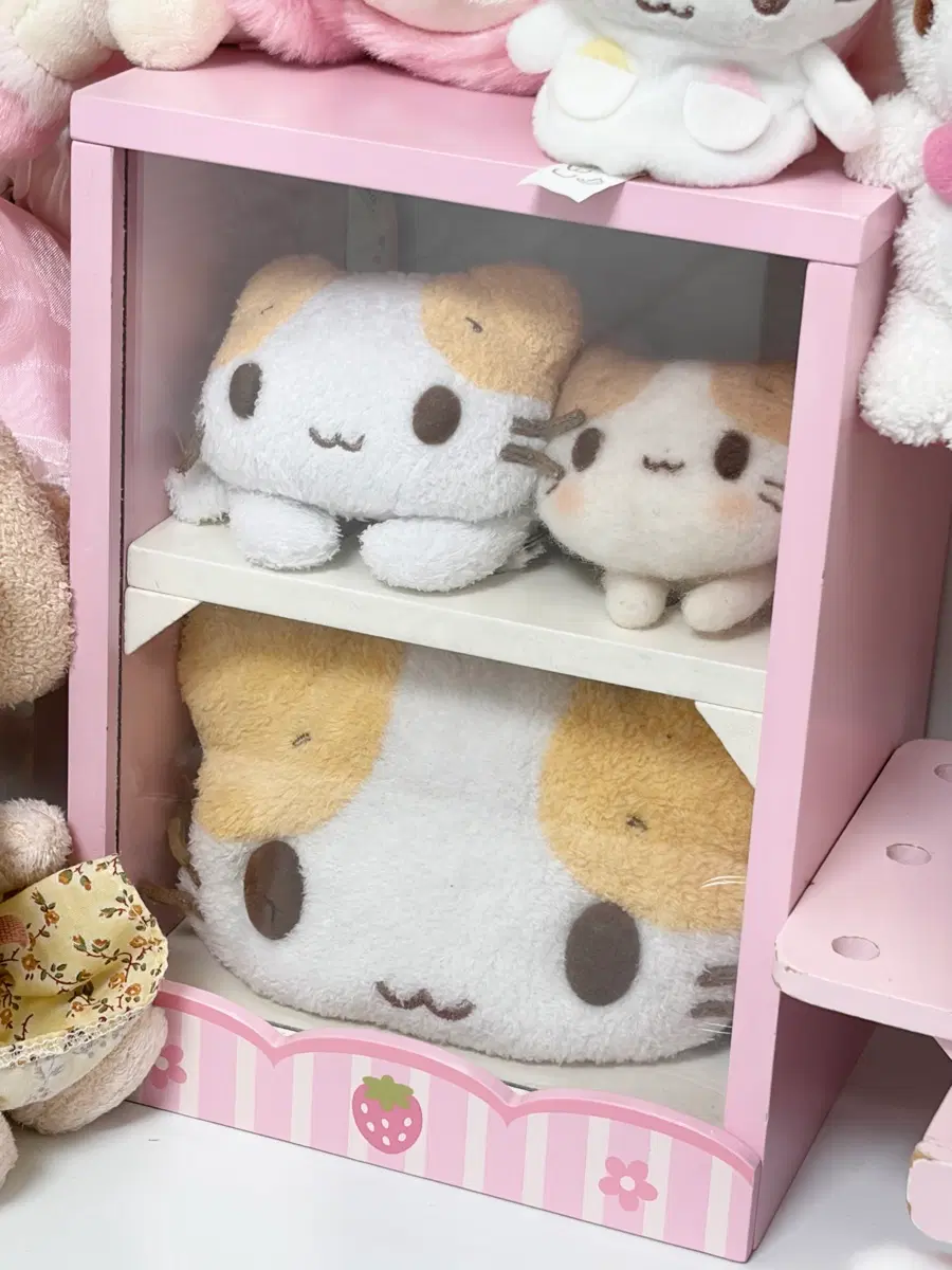 고전 마슈마로 인형 가방 파우치 핸드메이드 딸기 마더가든 수납장