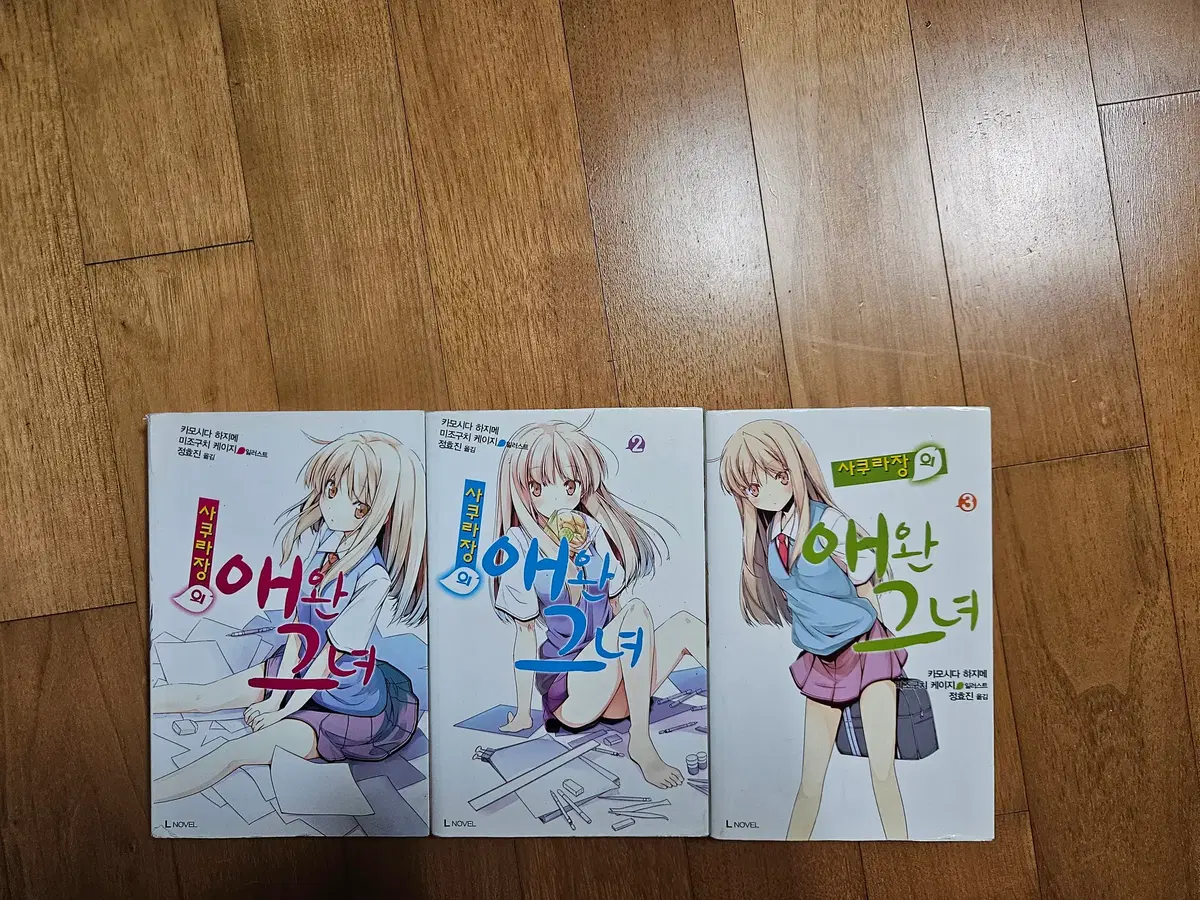 사쿠라장의 애완그녀 라노벨 1,2,3권
