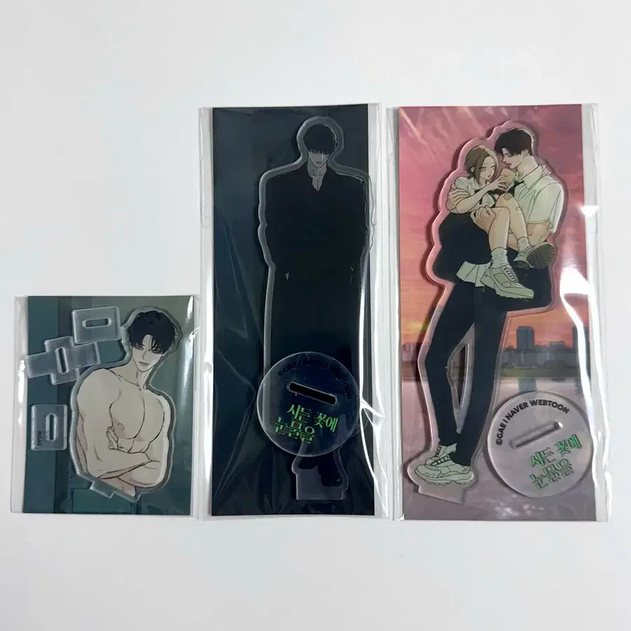 [미개봉] 시든 꽃에 눈물을 아크릴 스탠드 네이버 웹툰 태하 해수 굿즈