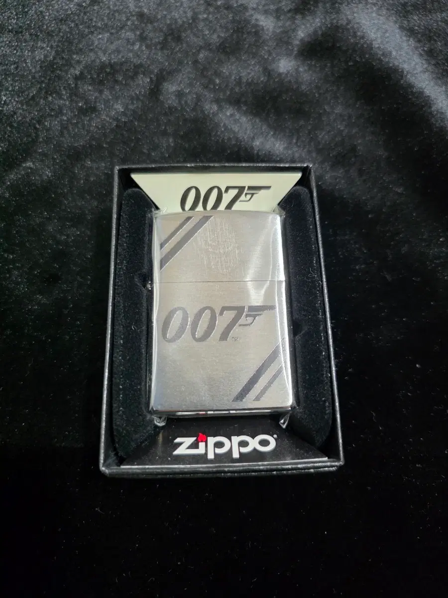 zippo 지포 007 제임스본드 은색 라이터 한정판 정품