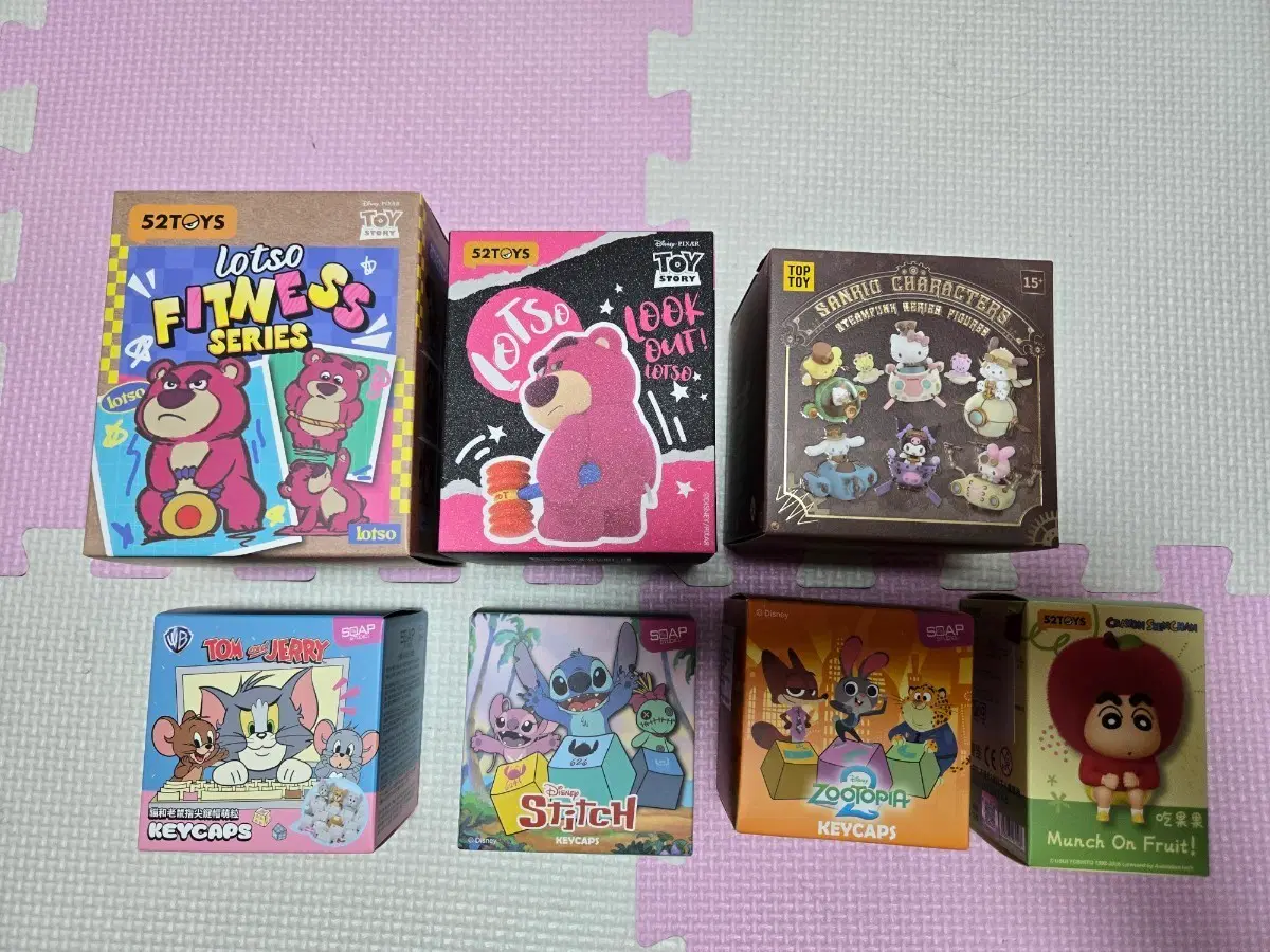 52TOYS 로토 피트니스 시리즈 / 산리오 스팀펑크 피규어 / 톰과 제리 키캡 / 스티치 키캡 /