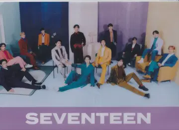 SEVENTEEN 로손 한정판 클리어 파일 뒷면 보라색