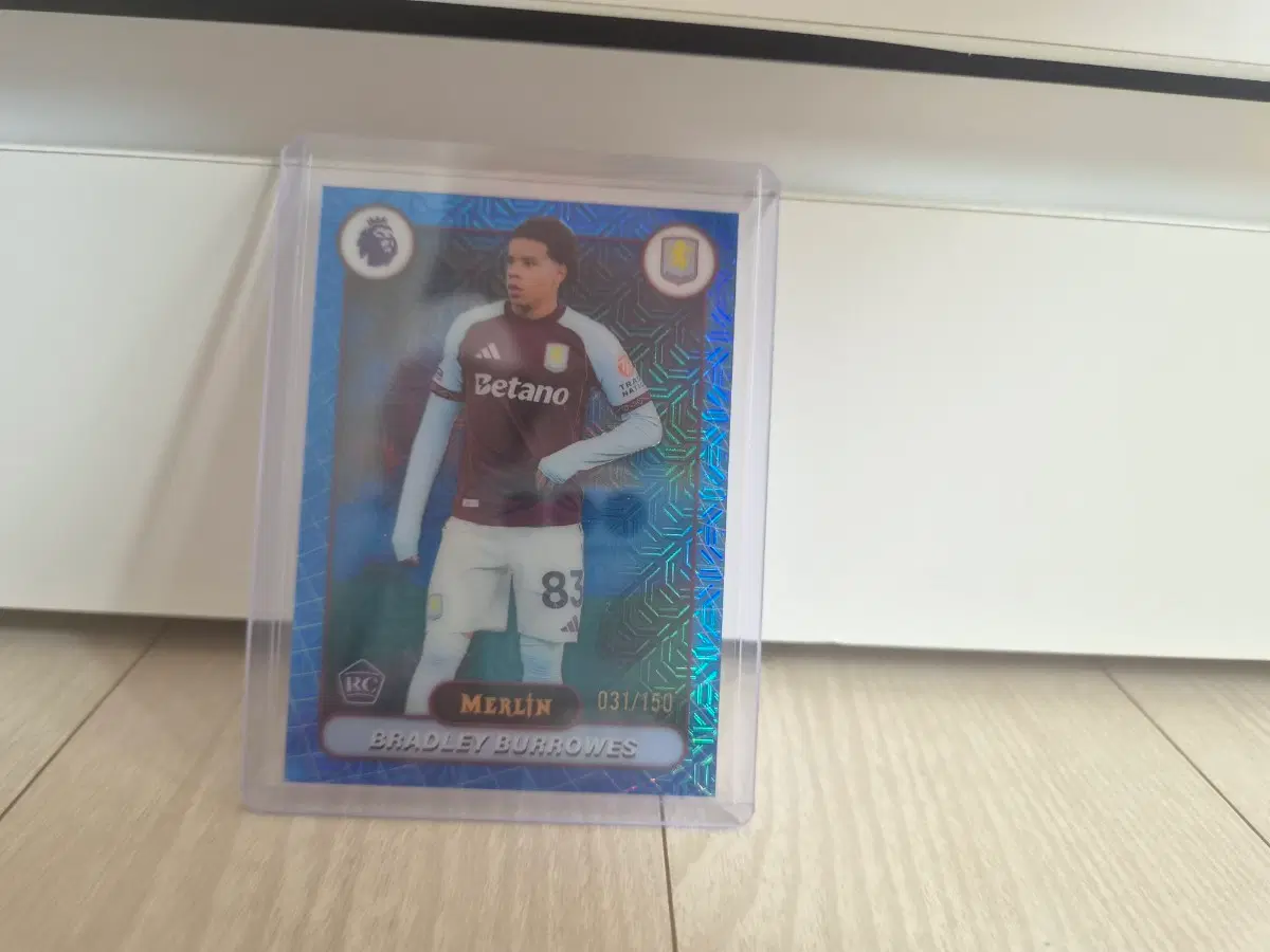 일괄 4장) topps Merlin 아스톤빌라 루키 한정 및 인서트 리플렉터
