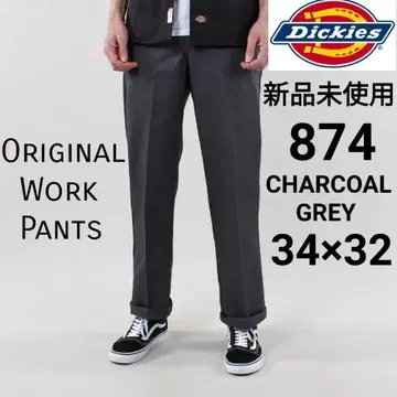 미사용 새상품 디키즈 874 워크 팬츠 W34 x L32 차콜 CH