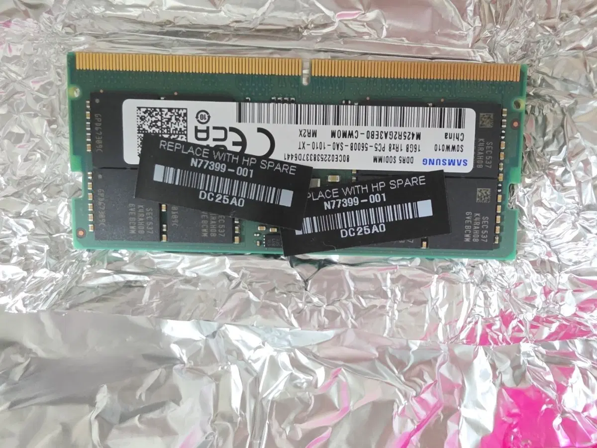 S급 26 10만원 저렴 DDR5 16gb 5600 노트북용 2개 59만