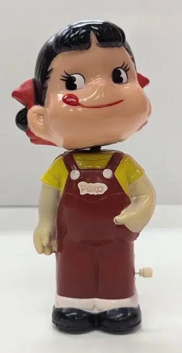 후지야 인형/페코짱 태엽 목 흔들기 태엽 주행 페코짱
