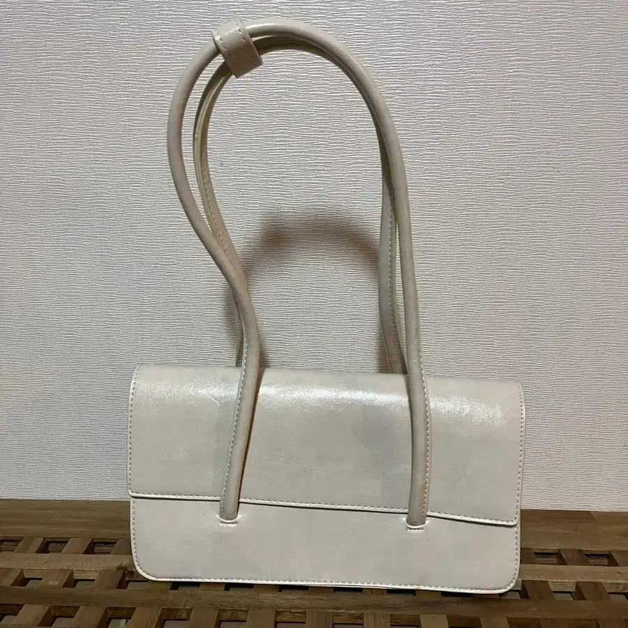 아이보리 크림 토트백 숄더백