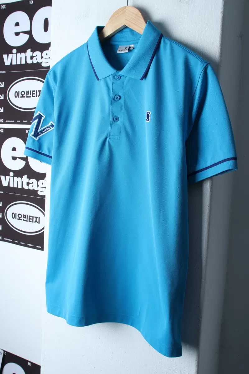 (XL-2XL) 와이드앵글 반팔 카라 티셔츠 골프 기능성-H36023