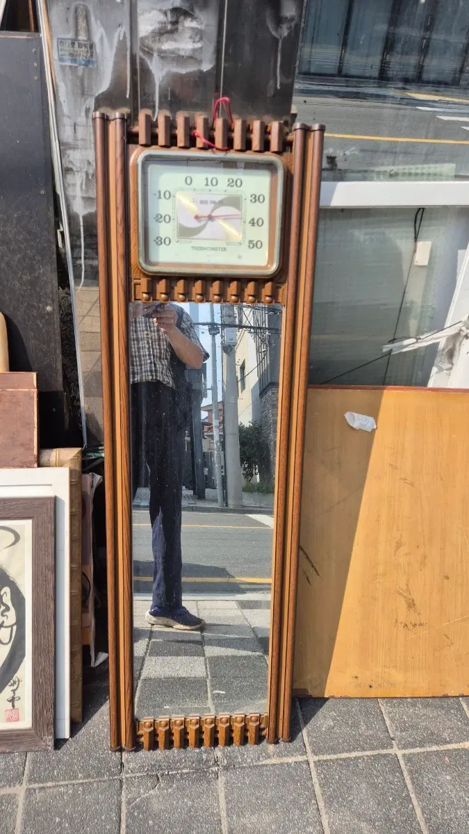 38 124 센치옛날온도거울